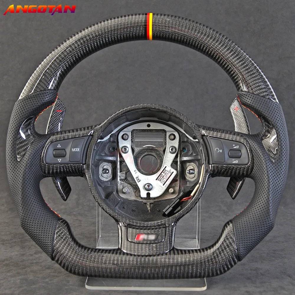 Volante In Fibra Di Carbonio Adatto Per Modelli Audi R8 Tt Tts Audi Sprmodanatura Volante Esportivo 2007-2014