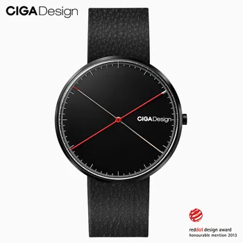 

CIGA Design Top Design CIGA Watch Retro Leather Simple Quartz Watch Steel Belt Red Dot Design Award Watch Men's Fashion Watches