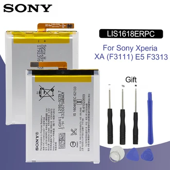 

SONY Original LIS1618ERPC Phone Battery 2300mAh For Xperia XA F3111 F3112 E5 F3116 F3115 F3311 F3313 Replacement Batteria