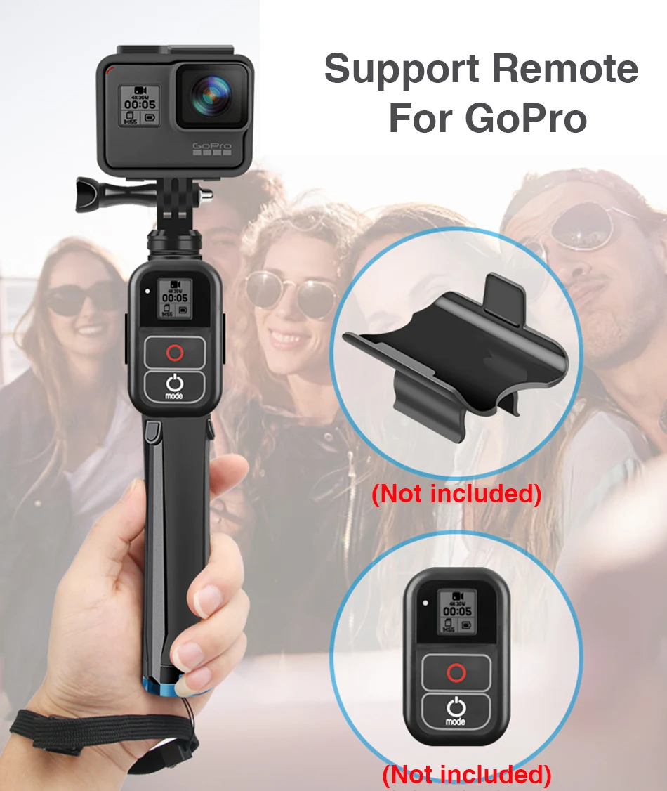 ACCESSORI GO PRO Monopiede portatile multifunzione in alluminio con treppiede universale All-in-one per Smartphone GoPro 7 DJI OSMO Action Camera 146