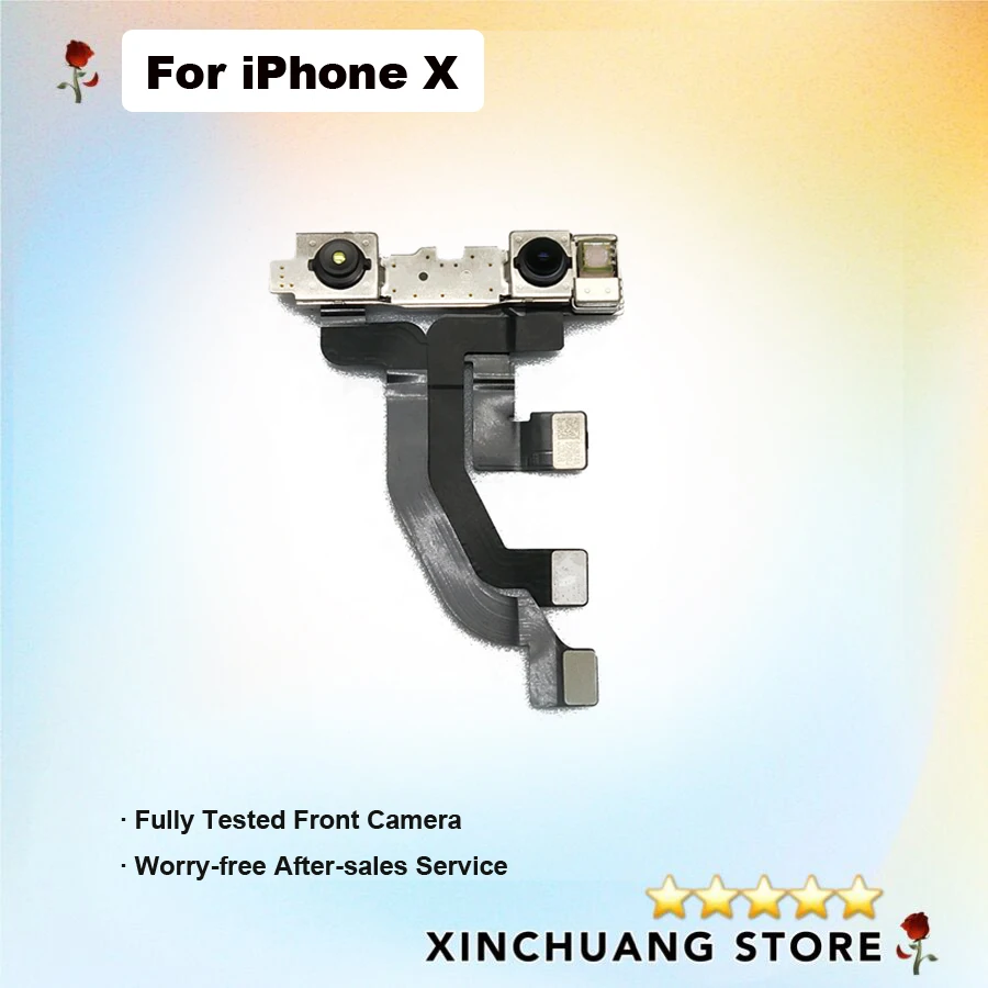 Оригинальная передняя маленькая лицевая камера для Apple iPhone X с датчиком