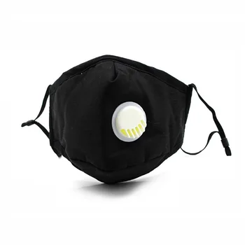 

PM2.5 Mouth Mask Respirator Washable Reusable Cotton Face Masks Mouth Muffle with 2 Filters for Men/Women