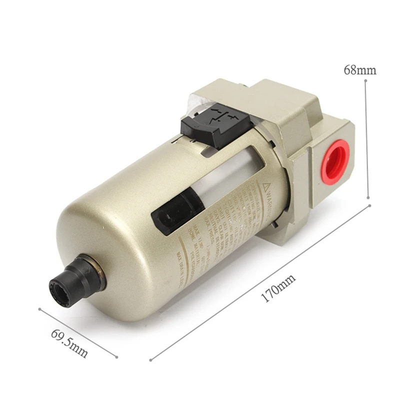 AF4000-04 воздушный фильтр 1/" Воздушный встроенный дренажный фильтр компрессор вода влага источник воздуха Ловушка-сепаратор обработки SMC тип