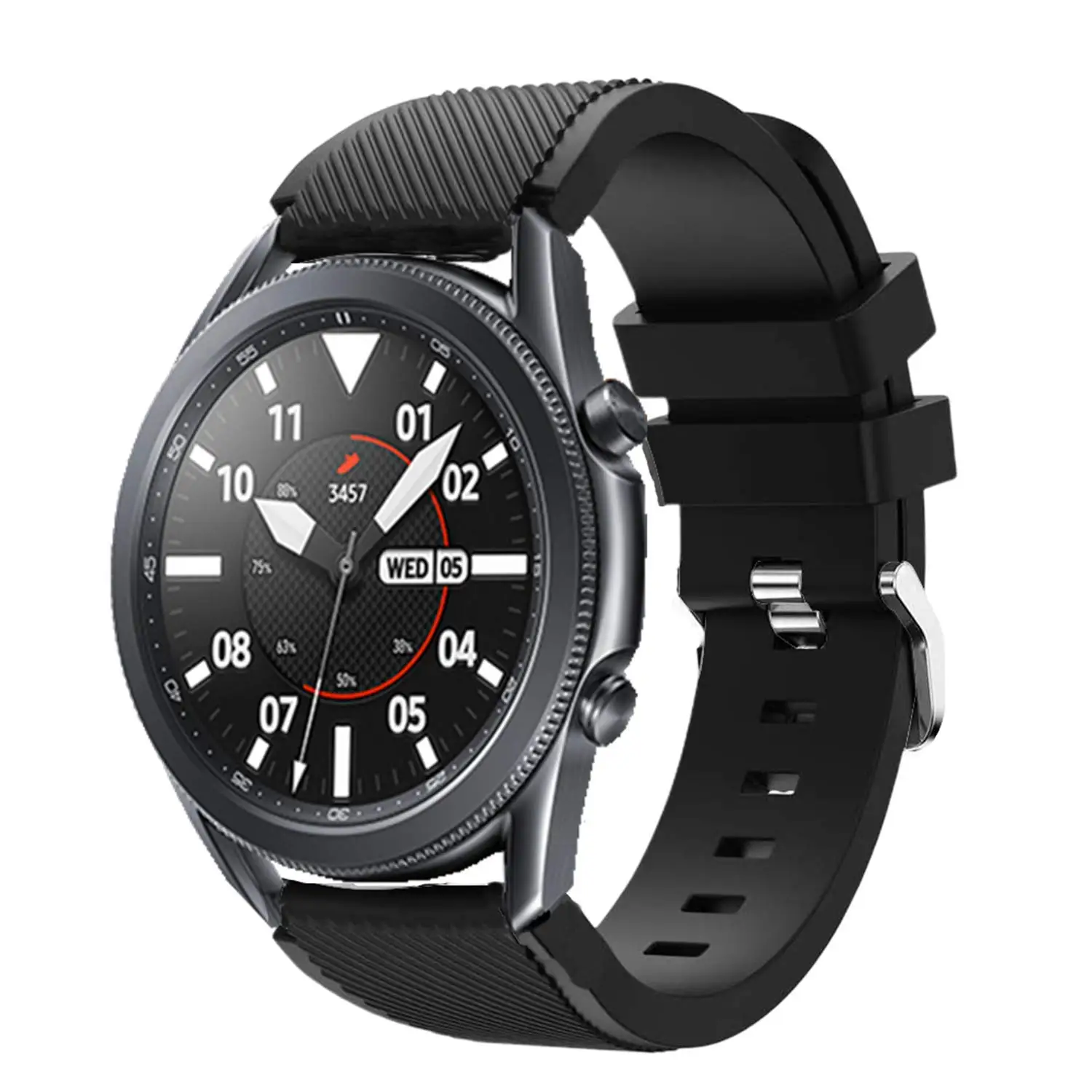 Ремешок силиконовый для Samsung Galaxy Watch 3 45 мм официальный браслет смарт-часов