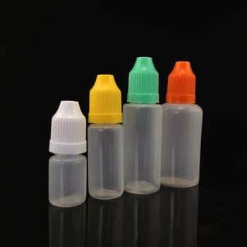 

200pcs 3ml 5ml 10ml 15ml PE Plastic Dropper Bottles with Childproof Cap E Liquid Bottles E Juice Pen Shape Bottles YZHDC