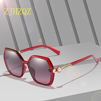 

Retro Oversized Polarized Gradient Sunglasses Womens Fashion Steampunk Vintage Black Red Blue Red Purple Sports Driving Eyewears