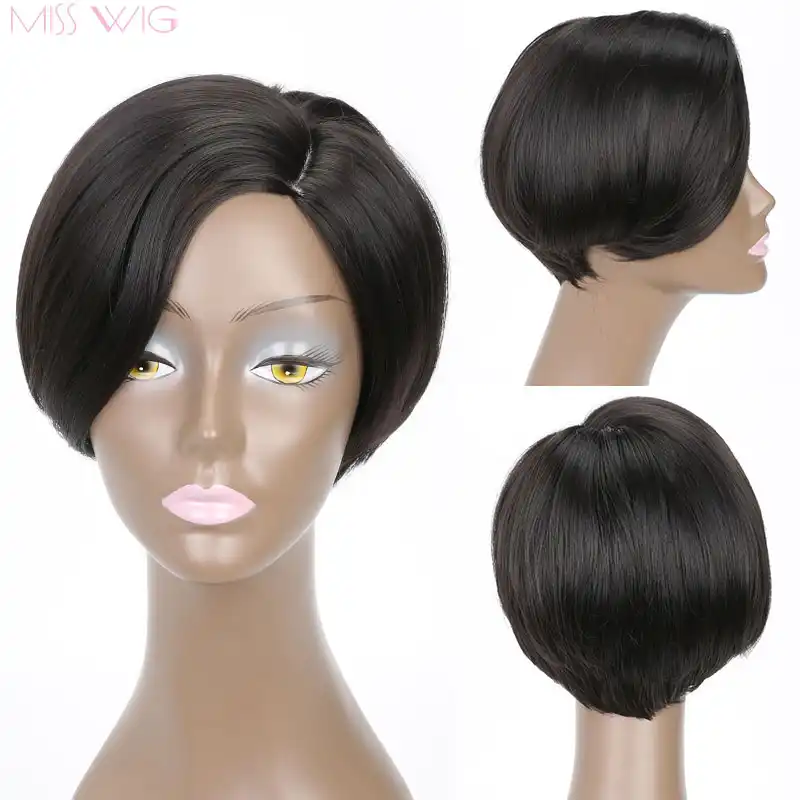 Misswig Izognutye Iskusstvennye Volosy Na Volosistoj Osnove 6 Dyujmov Korotkie Pariki Dlya Chernyh Zhenshin Sinteticheskie Pariki Chernye Volosy Bob Pricheska Vysokotemperaturnoe Volokno Wigs For Blacks Wigs For Black Womenwig Black Aliexpress