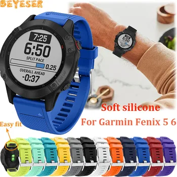 

for Garmin Fenix 6 Pro 5 Plus Easy fit Silicone watch strap For Garmin Forerunner 935/945 22mm Quick Release wristband bracelet