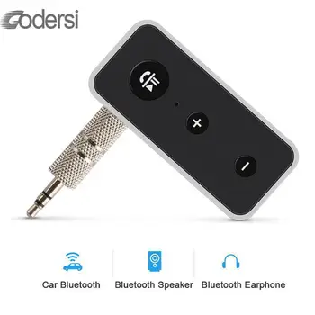 

5.0 Bluetooth Receiver Car Kit Stereo Music 3.5mm Jack AUX Audio Wireless Handsfree Adapter For Headphone Speaker