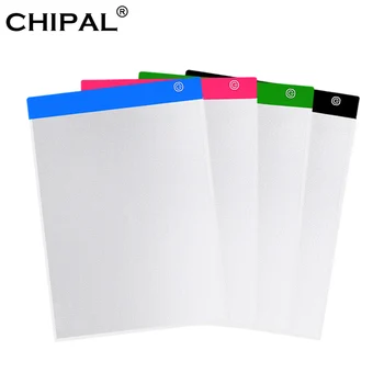 CHIPAL Digital A4 Drawing Tablet Graphics Tablets USB Dimming LED Light Box Electronics Art Diamond Painting Writing Copy Board