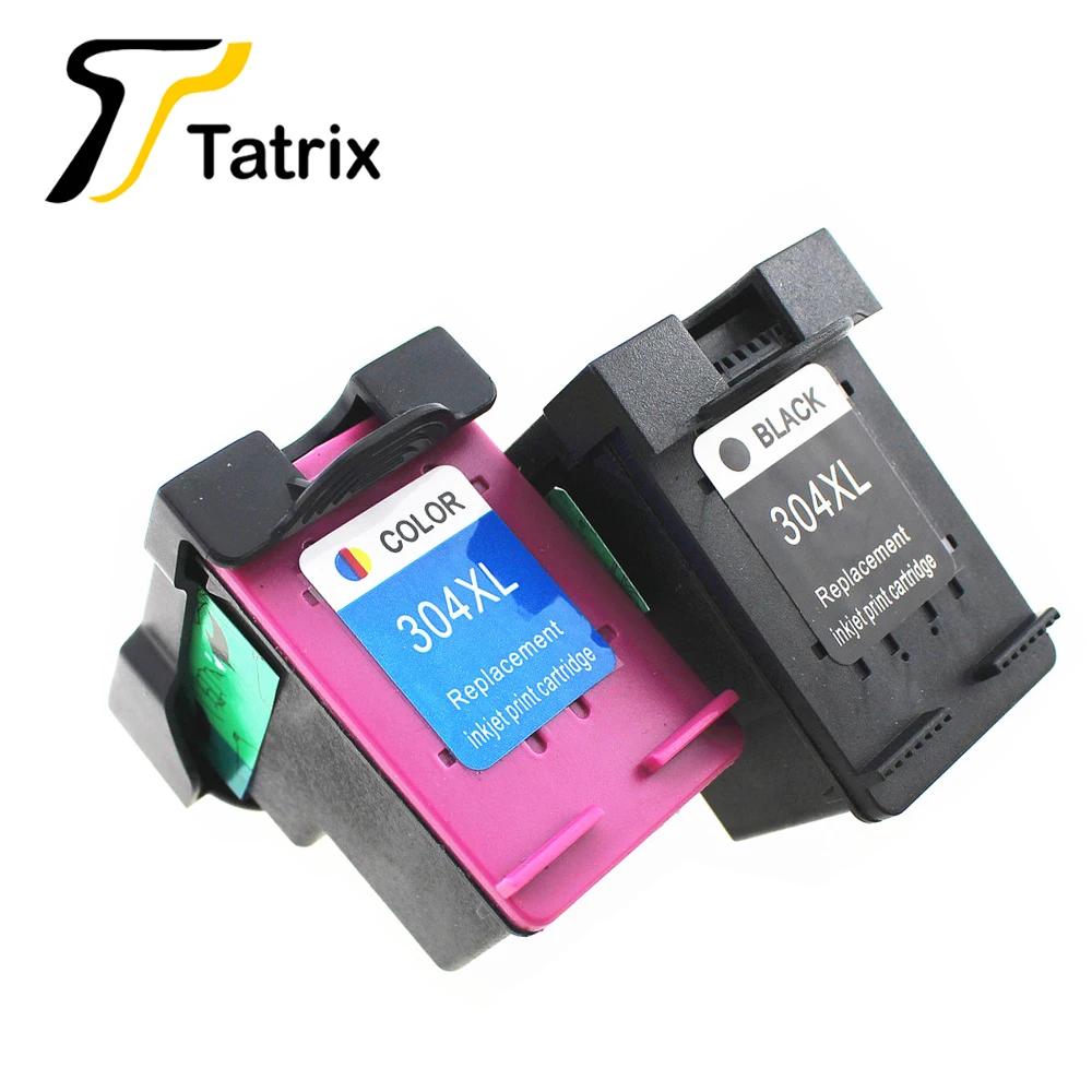 Tatrix 2PK для hp 304 hp 304xl переработанного чернильного картриджа для hp 304 для hp с чернилами hp Deskjet 3720 3721 3723 3724 3730 3732 3752 3755 3758 принтер