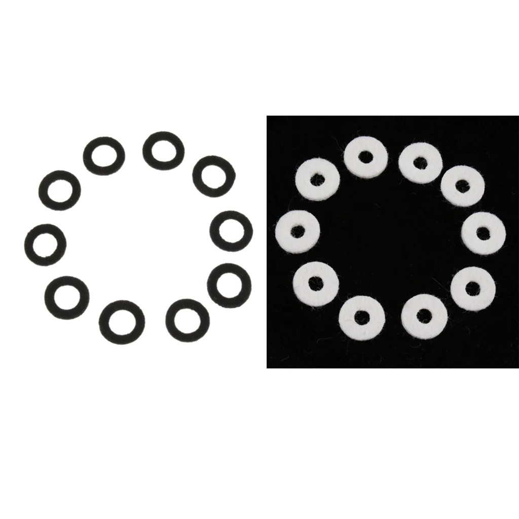 Упаковка из 20 черных+ белых трубок войлочные шайбы подушки протектор DIY