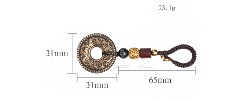 brass mantra luky ring rope pendant (10)