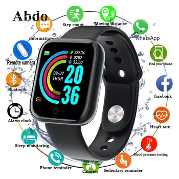 

D20 Bluetooth Smart Watches Men Waterproof Sport Fitness Tracker Smart Bracelet Blood Pressure Monitor Heart Rate Y68 Smartwatch