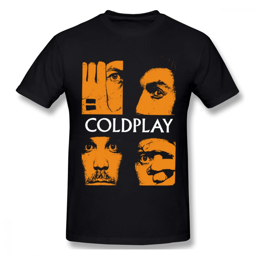 Футболка Coldplay Chris Martin для мужчин размера плюс с цифровой печатью | Мужская одежда