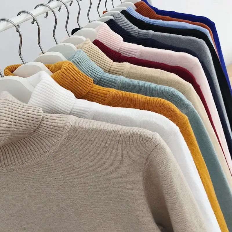 

New Fashion Pure color Brand Sweater Mens Pullover Striped Slim Jumpers Knitred Woolen Autumn Korean Style Casual Men Clothes