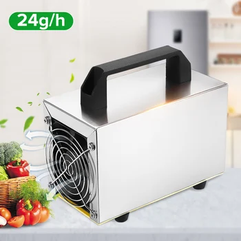 

24g/h Ozone Generator Iron shell Home Air Purifier For Home/Car Water Air Disinfection fruit vegetable fish tank Sterilization