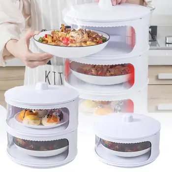

Food Cover Anti Fly Dustproof Multi-layer Transparent Stackable Food Cover Removable Washable Insulation Cover