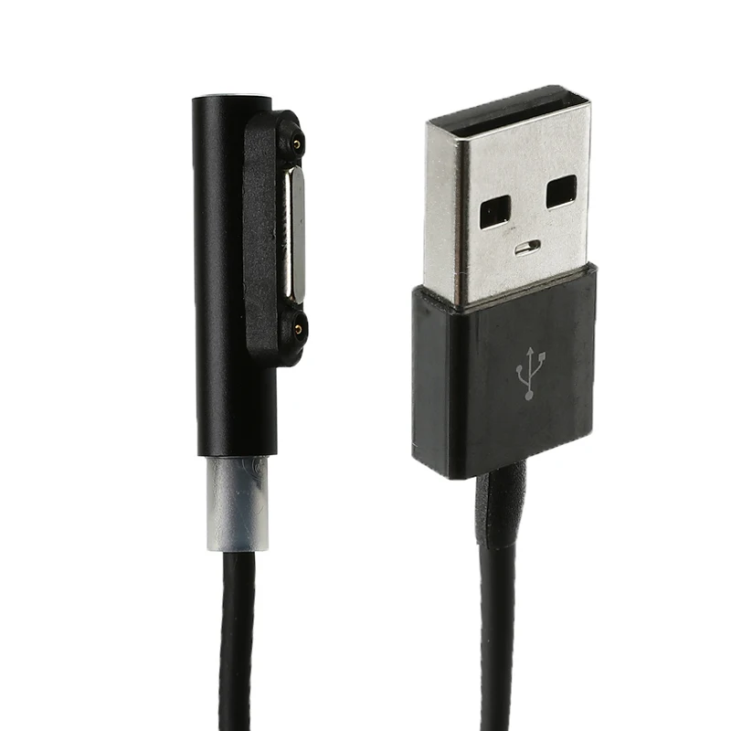 1 шт. Магнитный usb-кабель для зарядки Sony Xperia Z3 Compact Z3 Mini Z2 Tablet Z1 XL39h L55H L50T L55W провод черный белый 1 м