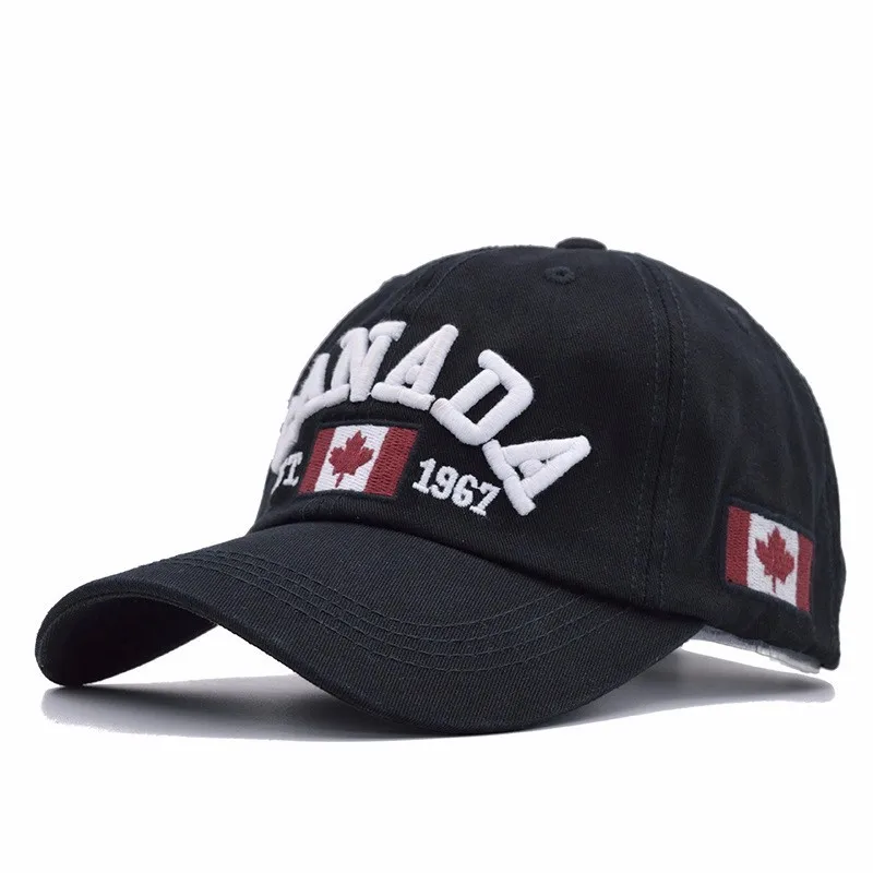 Хлопок Gorras канадский бейсбольный Кепка Флаг Канады Snapback Регулируемая Мужская