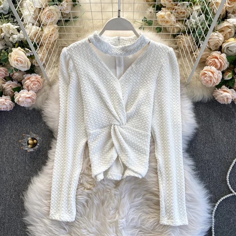 Twisted Top Women Korean Version 2020 Autumn and