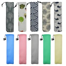 1 шт. металлическая соломинка, сумки, портативная посуда, сумка, пригодный для питья, солома из нержавеющей стали, сумка для хранения соломы, палочки для еды, мешок для ложки