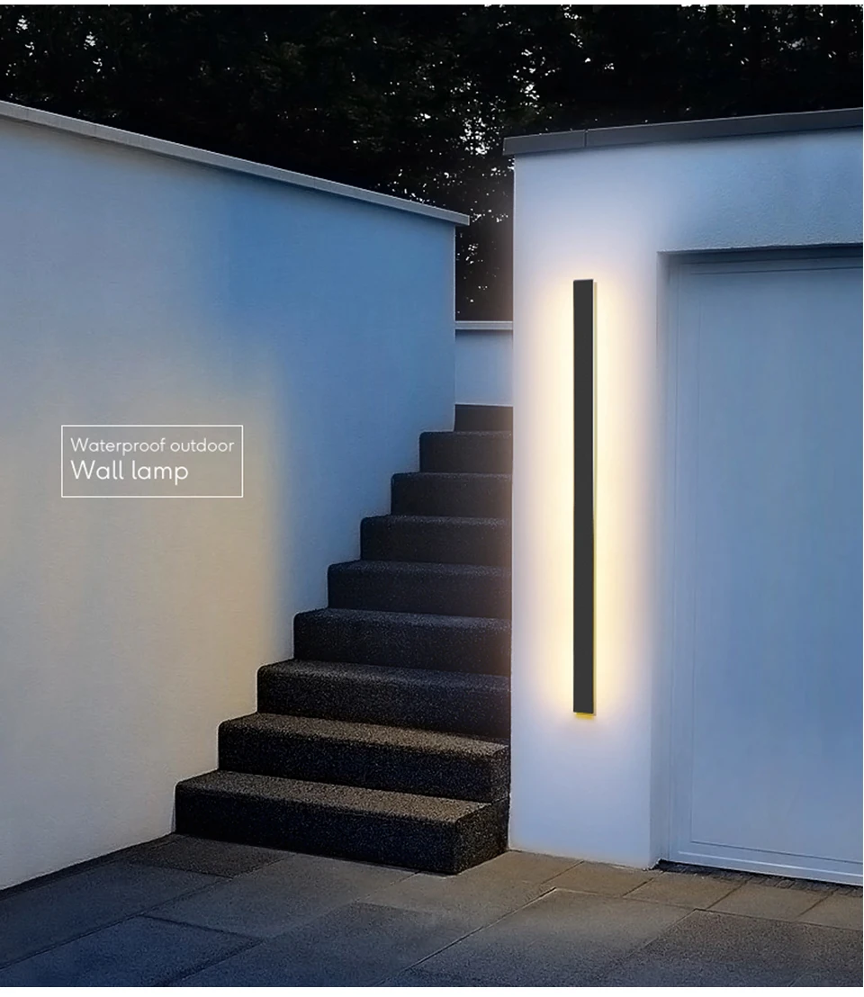 LED Outdoor Lamp Long Wall Waterproof IP65 Light