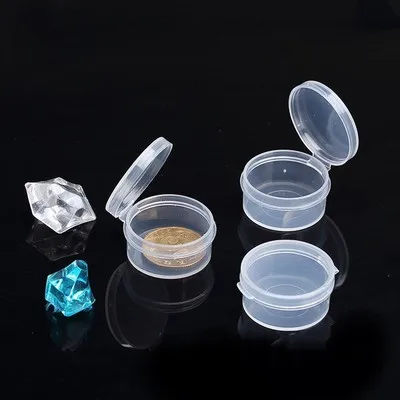 100 Pcs 5g Make Up Jars Mini Sample Bottle Sealing Pot Face Cream Container Portable Bottle Plastic Transparent Case Box
