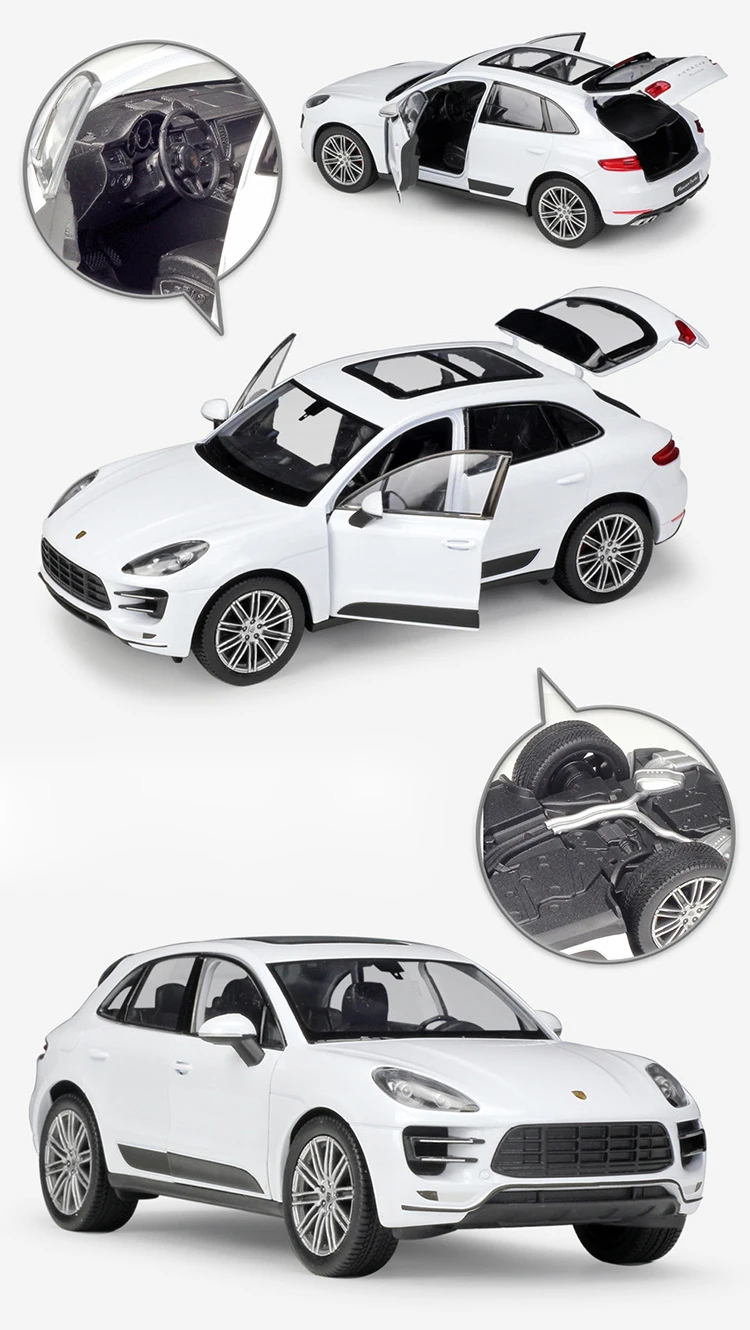 WELLY литье под давлением 1:24 Масштаб Модель автомобиля игрушка Porsche Macan Turbo SUV высокий симулятор металлический сплав игрушка автомобиль для детей Коллекция подарков