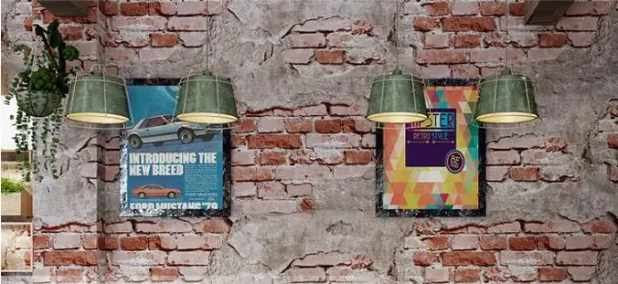 beibehang Brick pattern wallpaper brick brick head retro nostalgic fashion cement brick wall industrial wind antique wallpaper
