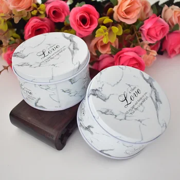 

5 pcs Tinplate Candy Boxes Small Delicate Round Party Supplies Gift Treat Box Tin Container for Birthday