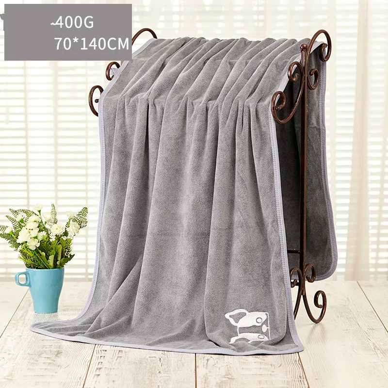 Gray Pink Dog Cute Банное полотенце микроволокно суперабсорбирующее покрытие коврик ковровое банное полотенце для домашних животных быстросохнущее ворс мягкое полотенце Собака Банное полотенце Собаки подарки - Цвет: Gray Pink Dog Cute