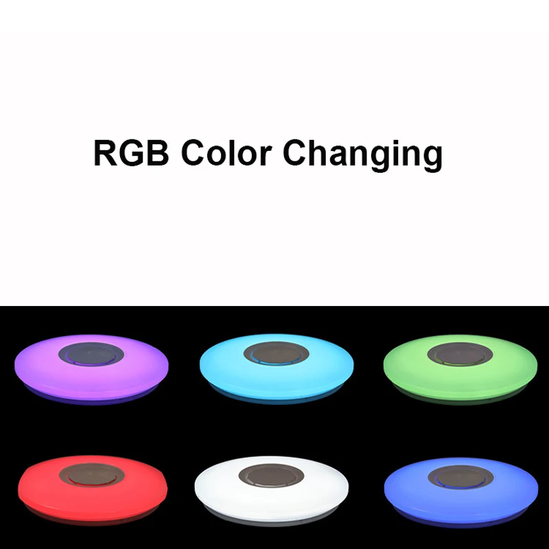  Smart Wifi Modern LED Ceiling Light Home Lighing 36W APP Bluetooth Music Ceiling Light Bedroom Lamp - 4000045265603