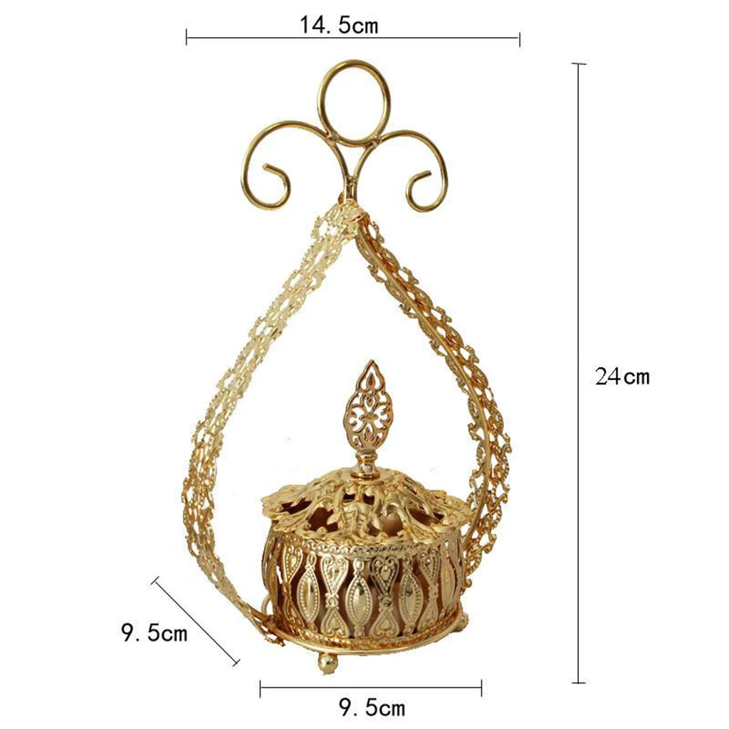 Large Incense Burners Censer Buddhism Home Tea House Yoga Studio Hotel Decor 24.5x14.5cm