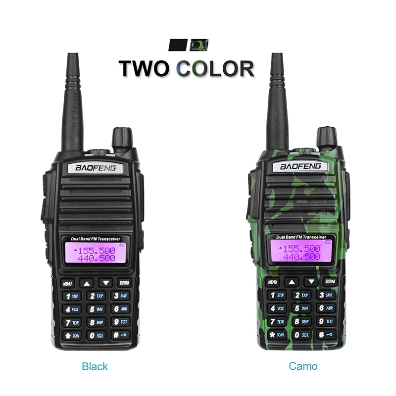 Walkie Talkie Baofeng UV 82 двухдиапазонный UHF VHF портативный радио сканер для Baofeng UV-82 двухсторонний CB Ham радио трансивер двойной PTT