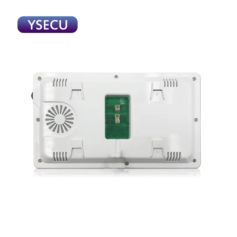 YSECU " проводной белый видеодомофон видео дверной звонок цветной ЖК-монитор, встроенный источник питания, разблокировка говорящего видеодомофона