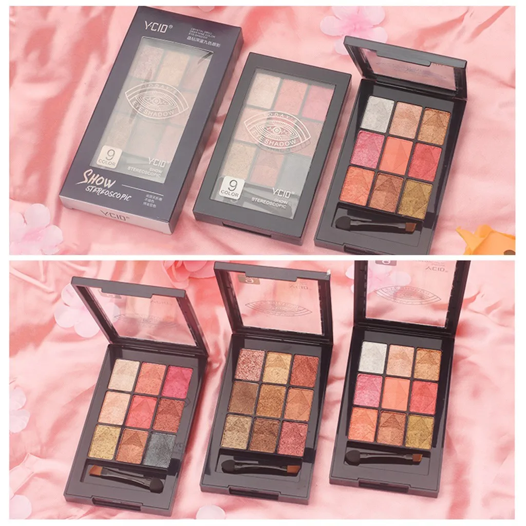 

2019 glitter eye shadow powder palette 35Color Cosmetic Diamond make up Metallic Smoky & Matte Pearl Light jz0820