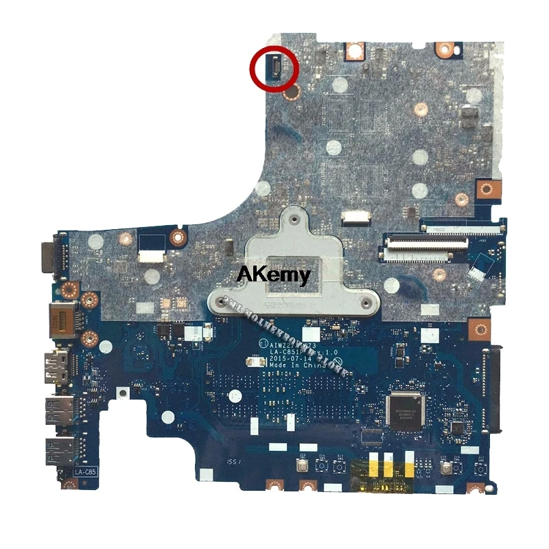 500-15 LA-C851P mainboard for Lenovo IdeaPad 500-15ISK laptop motherboard I5-6200U CPU R7 GPU original Tested