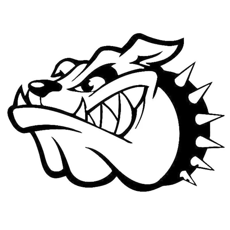 

DAWASARU Custom Sunscreen Funny Creative Waterproof Weird Wicked Dog Animal Car-Styling Vinyl Stickers Black/Silver 16cm*12cm
