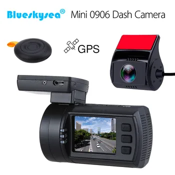 

Blueskysea Mini 0906 Dash Camera HD 1080P Dual Car Dash Cam GPS DVR Vehicle Voiture Dashboard Recorder Sony IMX322 Night Vision