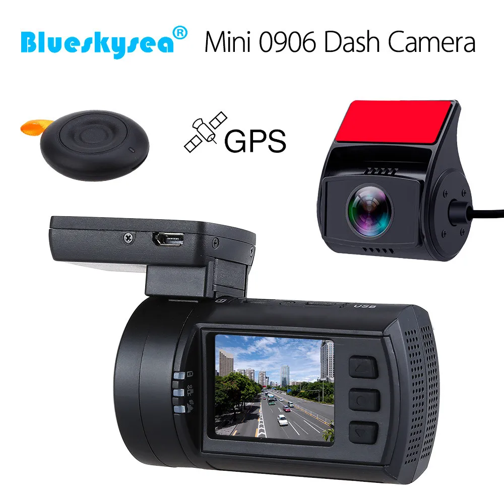 Видеорегистратор Blueskysea Mini 0906 HD 1080P Автомобильный регистратор с GPS и ночным