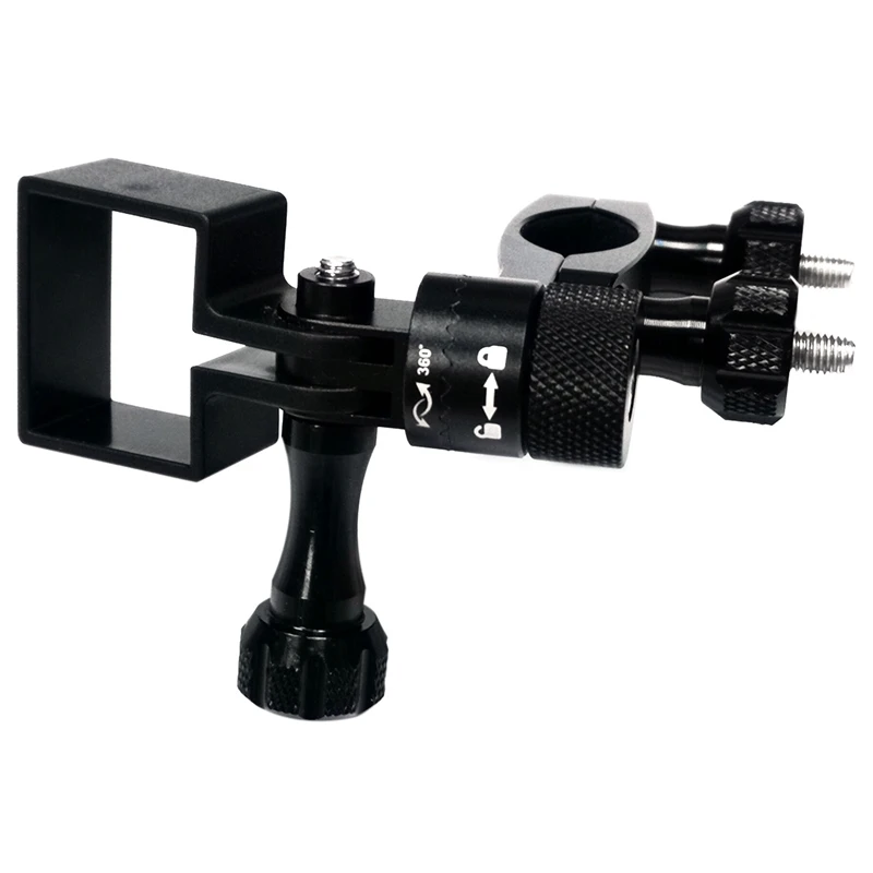 

ABKT-Bicycle Aluminum Alloy 360 Degree Sports Bicycle Motorcycle Clip Mobile Navigation Riding Bracket With Osmo Border