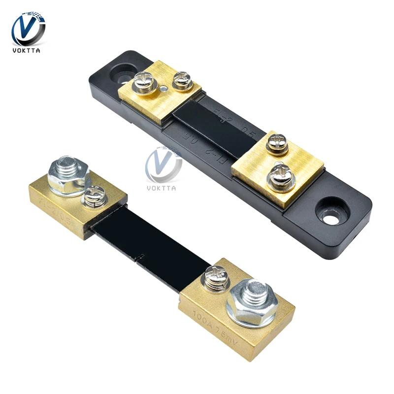 10A FL 2 DC 75mV Strom Shunt Widerstand für Amperemeter Amperemeter Panel Meter