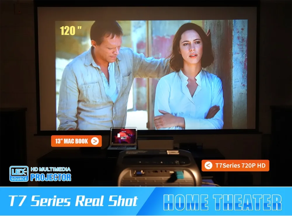 Hot Selling Full HD 1080P 200 ANSI Video Game Smart Home Theater Portable LED Projector