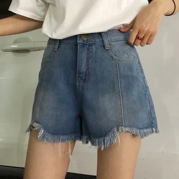 

Denim Short Pants Women High Waist Jeans Woman Plus Size Short Feminino Spring Summer 2020 Short Mujer Jean Femme Casual