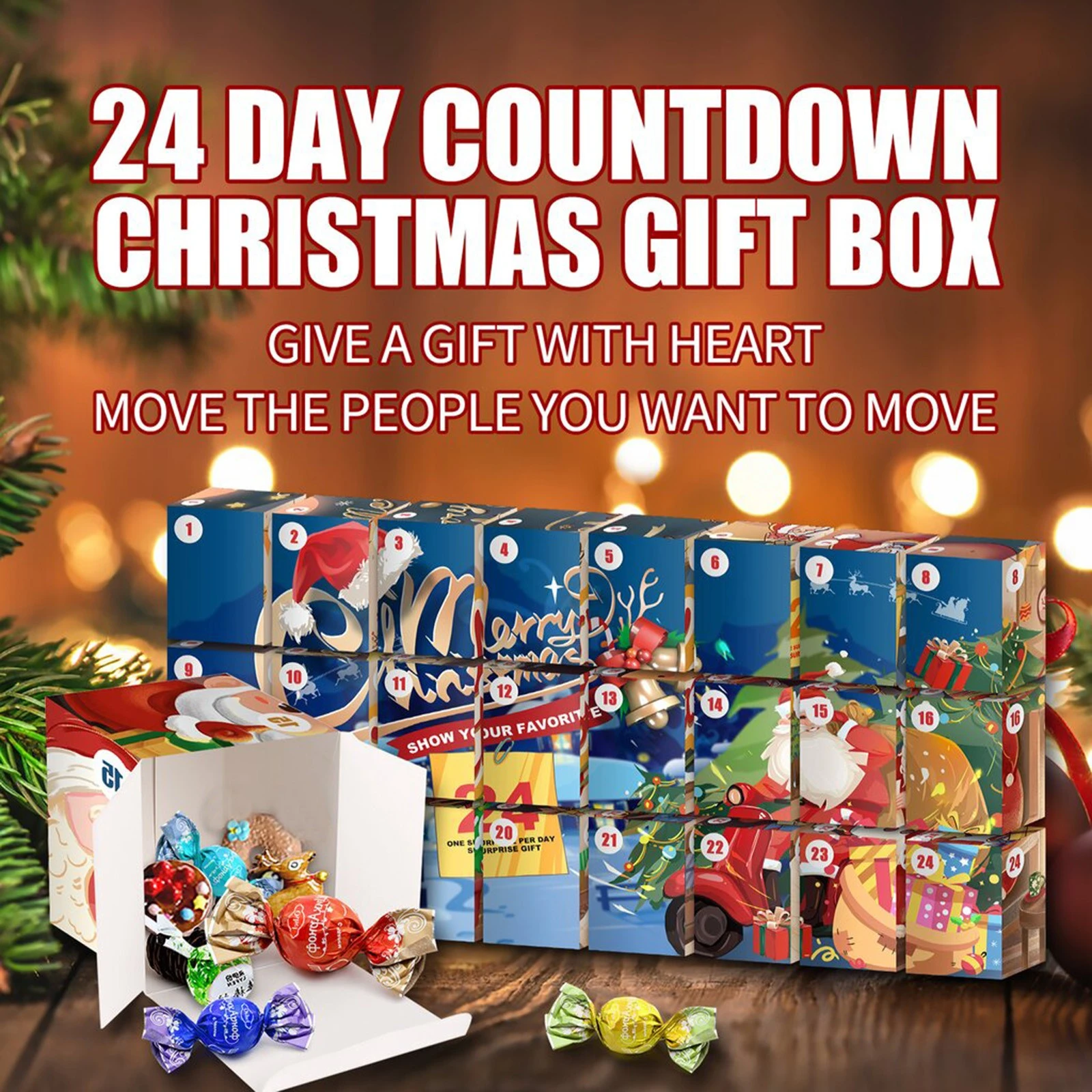 Countdown To Christmas 2022 Images Christmas Advent Calendar Box 2022 24 Days Countdown To Christmas Printed  Cardboard Gift Treasure Box For Party Present Decor|Advent Calendars| -  Aliexpress