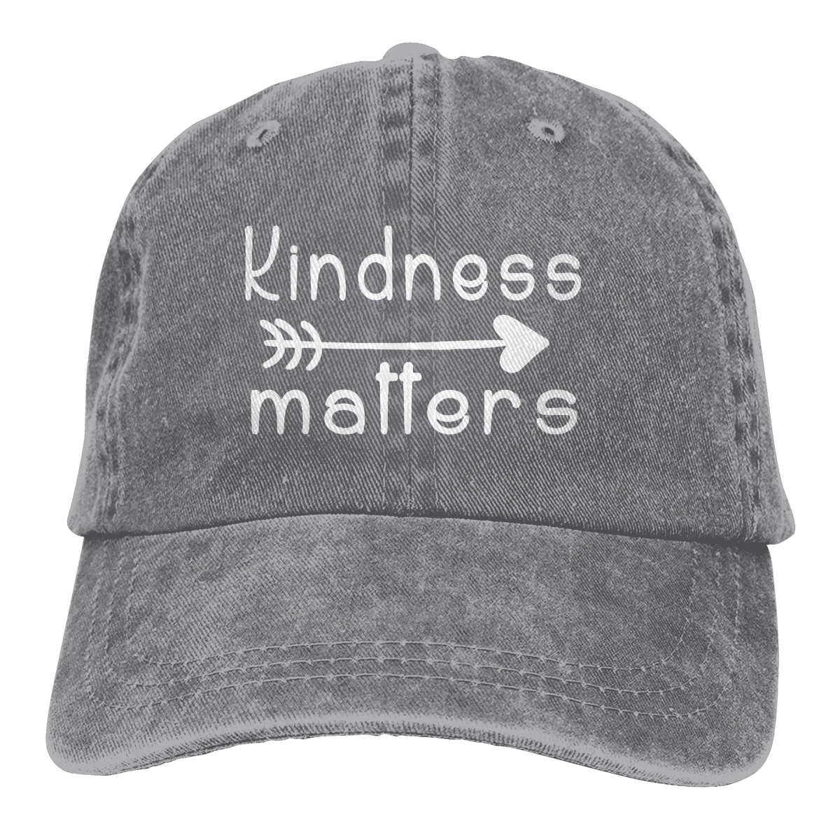 Kindness важно Casquette черные унисекс Мужские Женские джинсовые бейсболка с ремешком кепки Регулируемая шляпа для гольфа папа