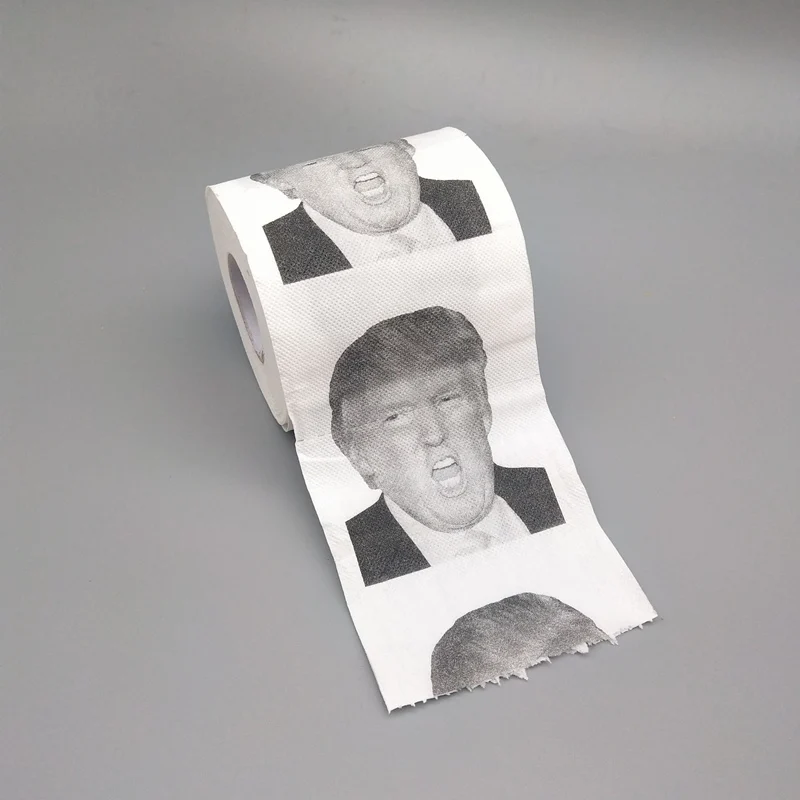 Creative Donald Trump Brush Toilet Supplies Set Brush Holders Wc Original Toilet Paper Bathroom Cleaning Accessories personality