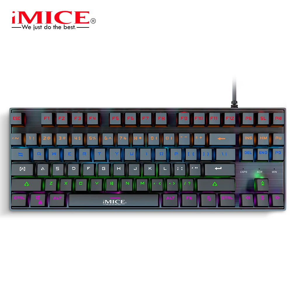 iMICE MK X60 Wired Metal Mechanical Ergonomics backlight RGB electronic
