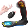10 Vibration Wireless Remote Control Prostate Massager Testis Stimulator Heating Wiggles Anal Plug Vibrator Sex Toys for Men 1